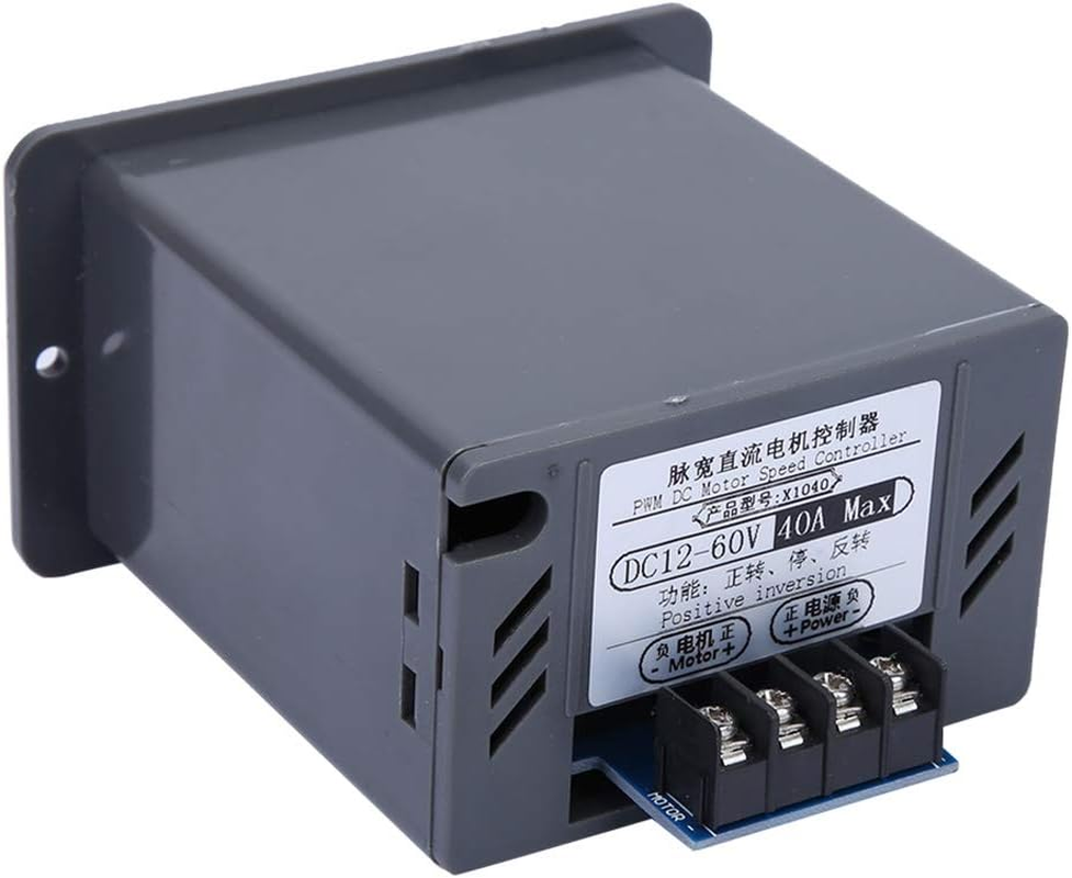 SOULONG Brush Motor Speed ​​Controller DC 12-60V 40A PWM Electric Motor Speed ​​Controller Forward/Reverse DC CW CCW Reversible Switch