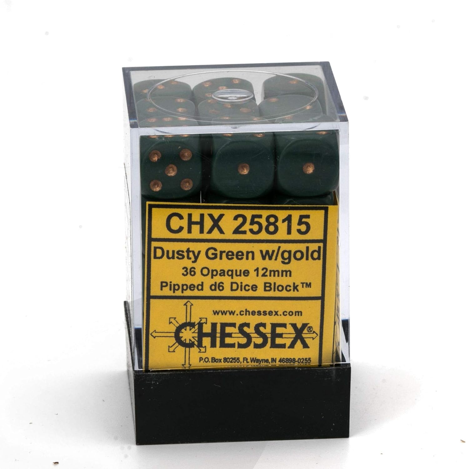 Chessex CHX25815 Dice, Green/Copper image number 4