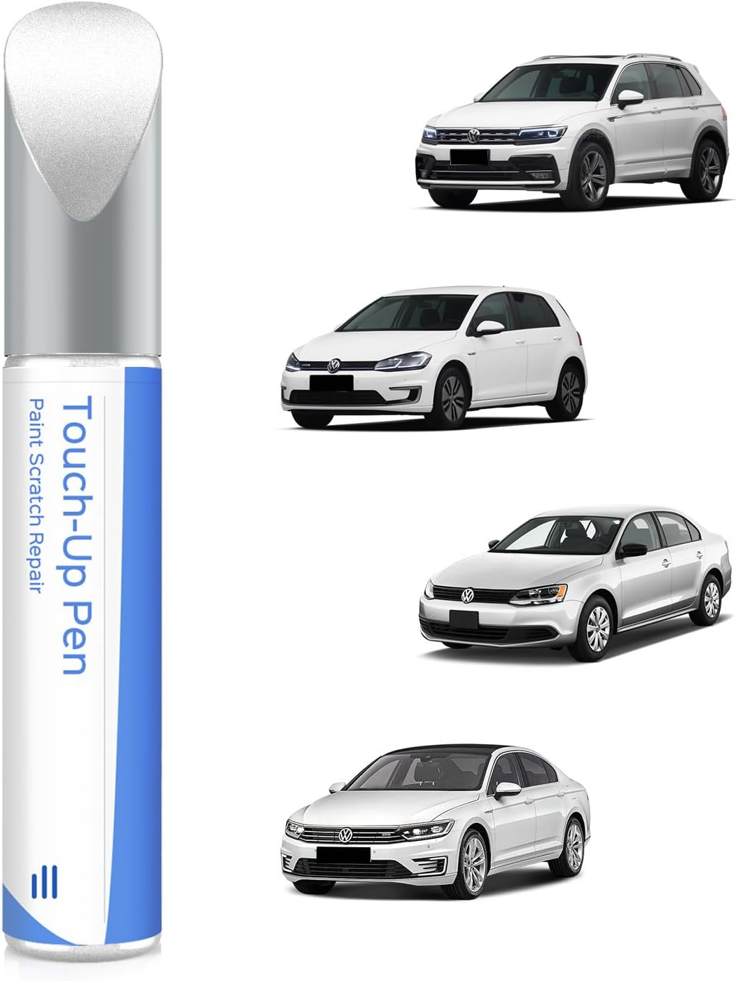 LC9A/0Q Pure White Paint Pen Compatible with Vw/Volkswagen Exact Match for Chips and Scratches