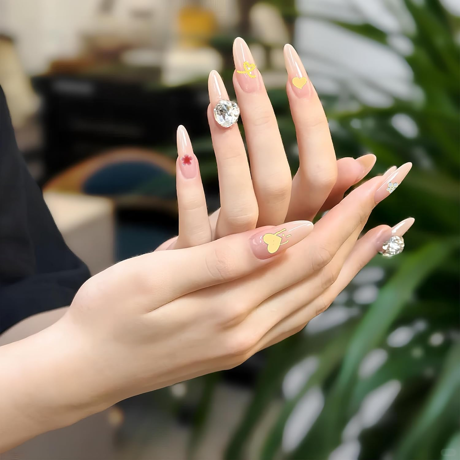 8 Sheets 3D Metallic Nail Stickers - Self-Adhesive Nail Art Supplies with Golden Flowers, Leaves & Lines Patterns, Easy Apply Nail Decals for Women, Home Use & Nail Salon DIY Manicure​​ image number 6