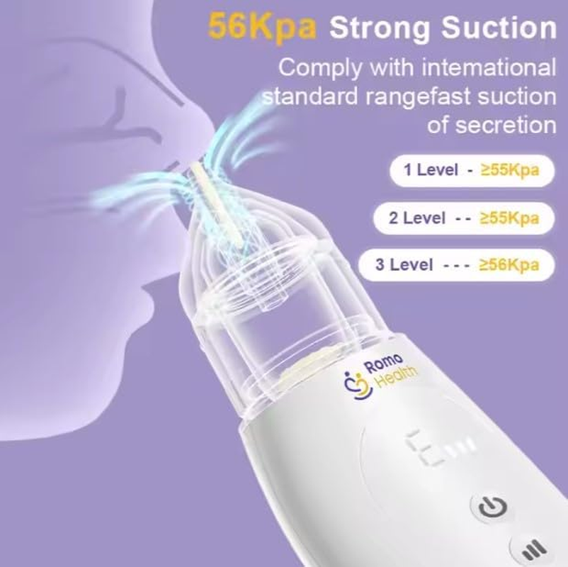 Electric Nasal Aspirator for Infants and Toddlers, Nose Cleaner, Mucous/Snot/Booger Sucker