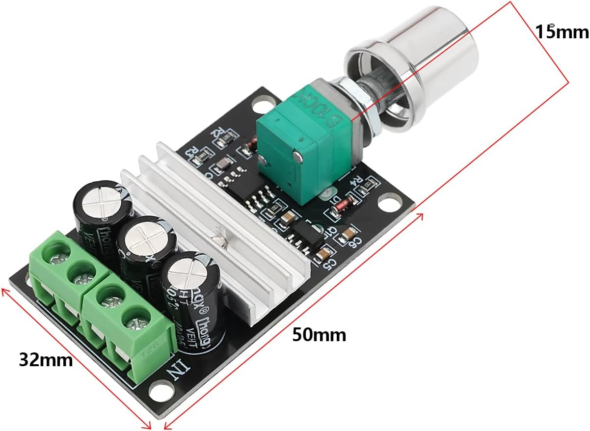 SING F LTD 3Pcs Model Railway Speed Controller PWM DC Motor Speed Controllers 6V-28V 3A Compatible with Hornby Compatible with Gaugemaster 50X32X15Mm image number 1