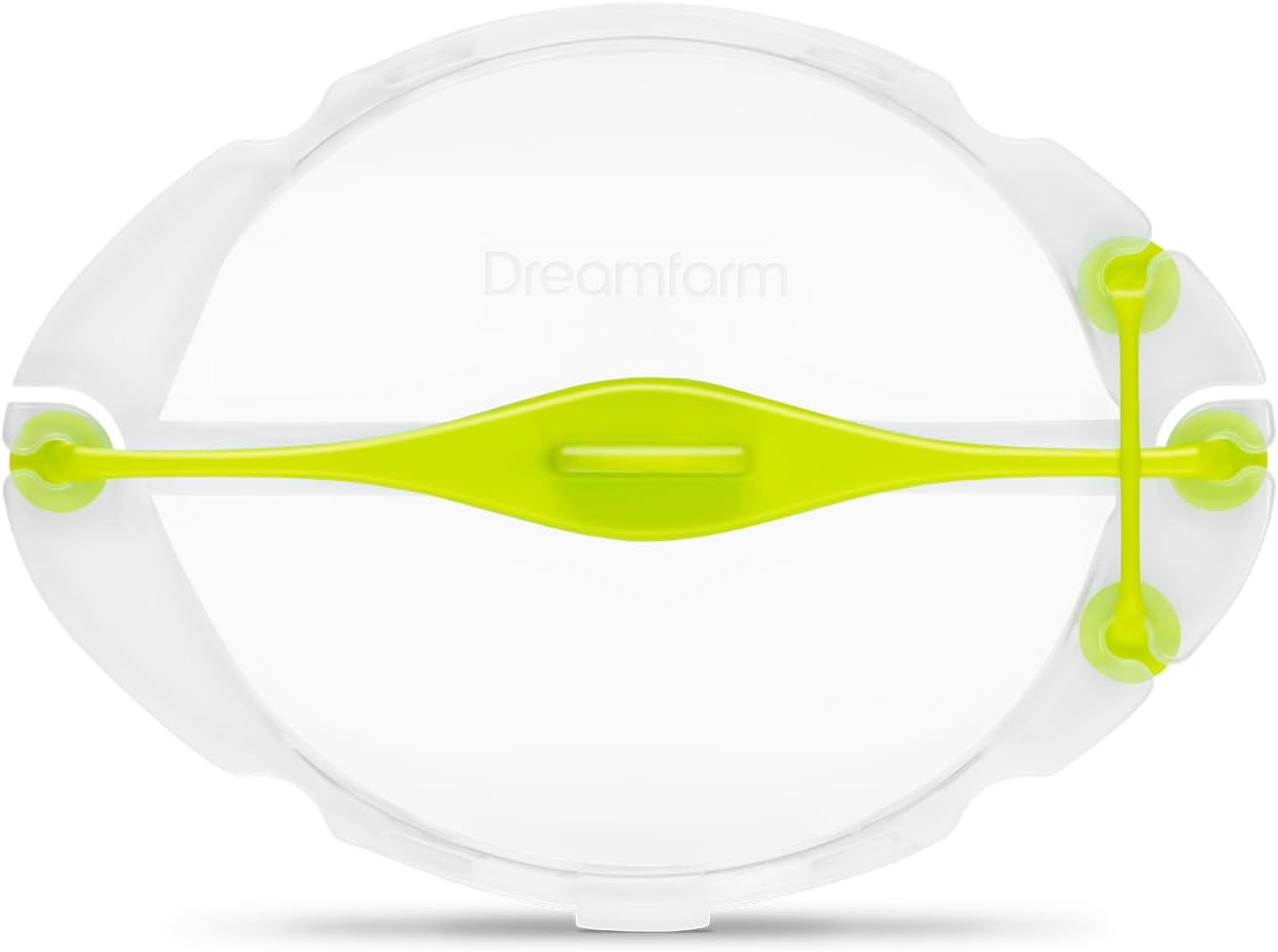 Dreamfarm Savel Flexible, Food Safe, & Adjustable Fruit & Vegetable Saver & Storage Cover - Clear/Green image number 3