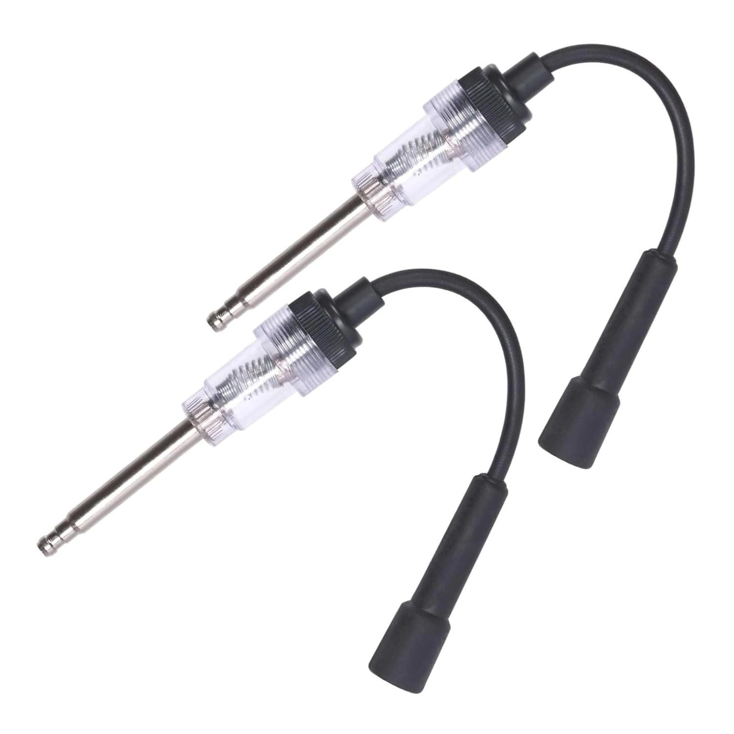 2PCS Inline Spark Plug Tester, Straight Boot Engine Ignition Tester Light, Small Armature Diagnostic Detector Tool for Automotive, Car, Lawnmower, Motorcycles, Internal External Engine image number 5