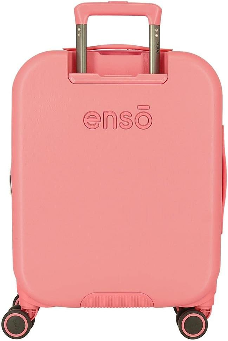 Enso Beautiful Natura Cabin Suitcase Pink 40 X 55 X 20 Cm Hard ABS Closure TSA 37L 2.7 Kg 4 Wheels Double Luggage Hand Luggage, Pink, Cabin Suitcase, Pink, Cabin Suitcase image number 1
