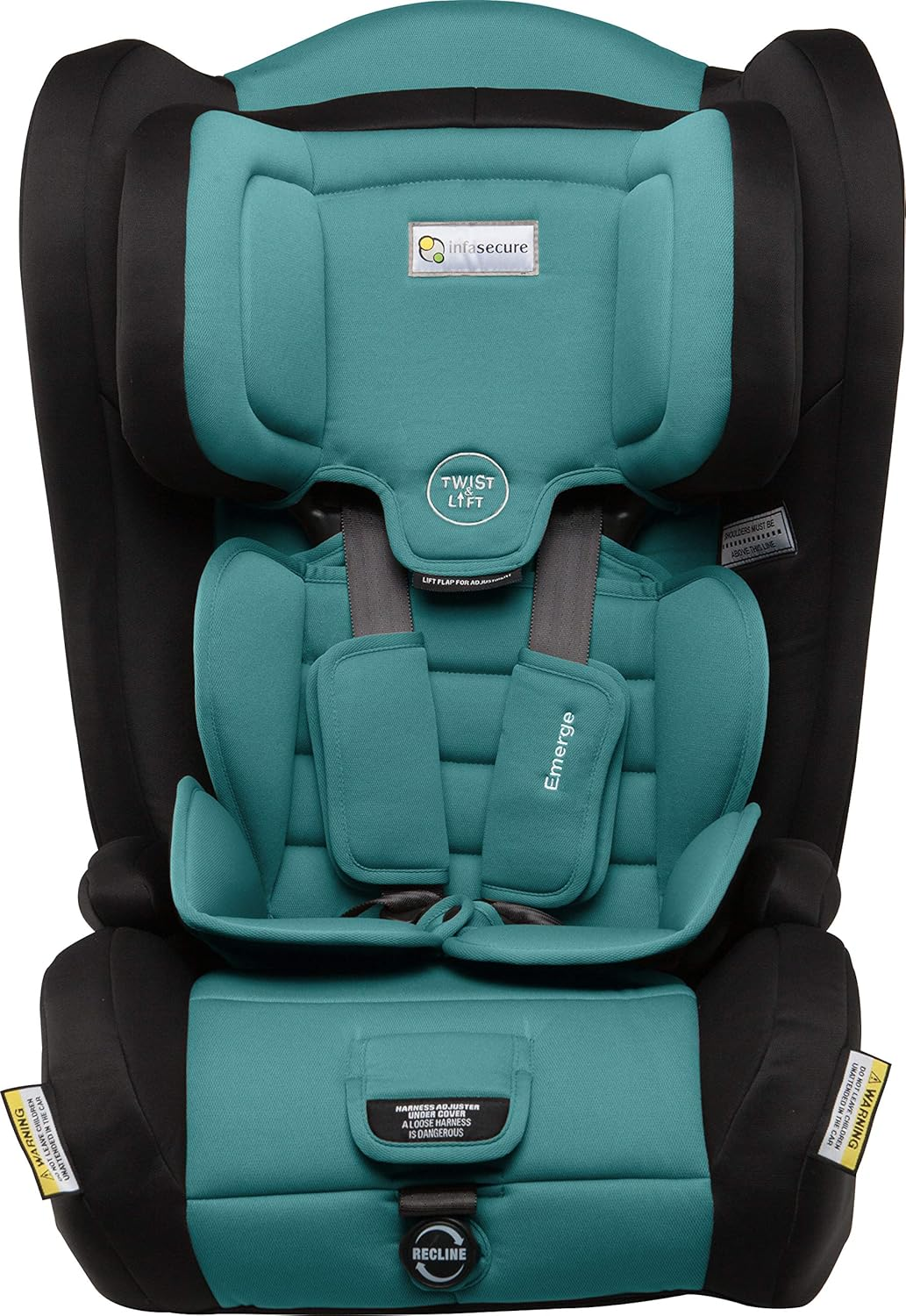 Infasecure Emerge Astra Harnessed Car Seat for 6 Months to 8 Years, Aqua (CS9013) image number 1