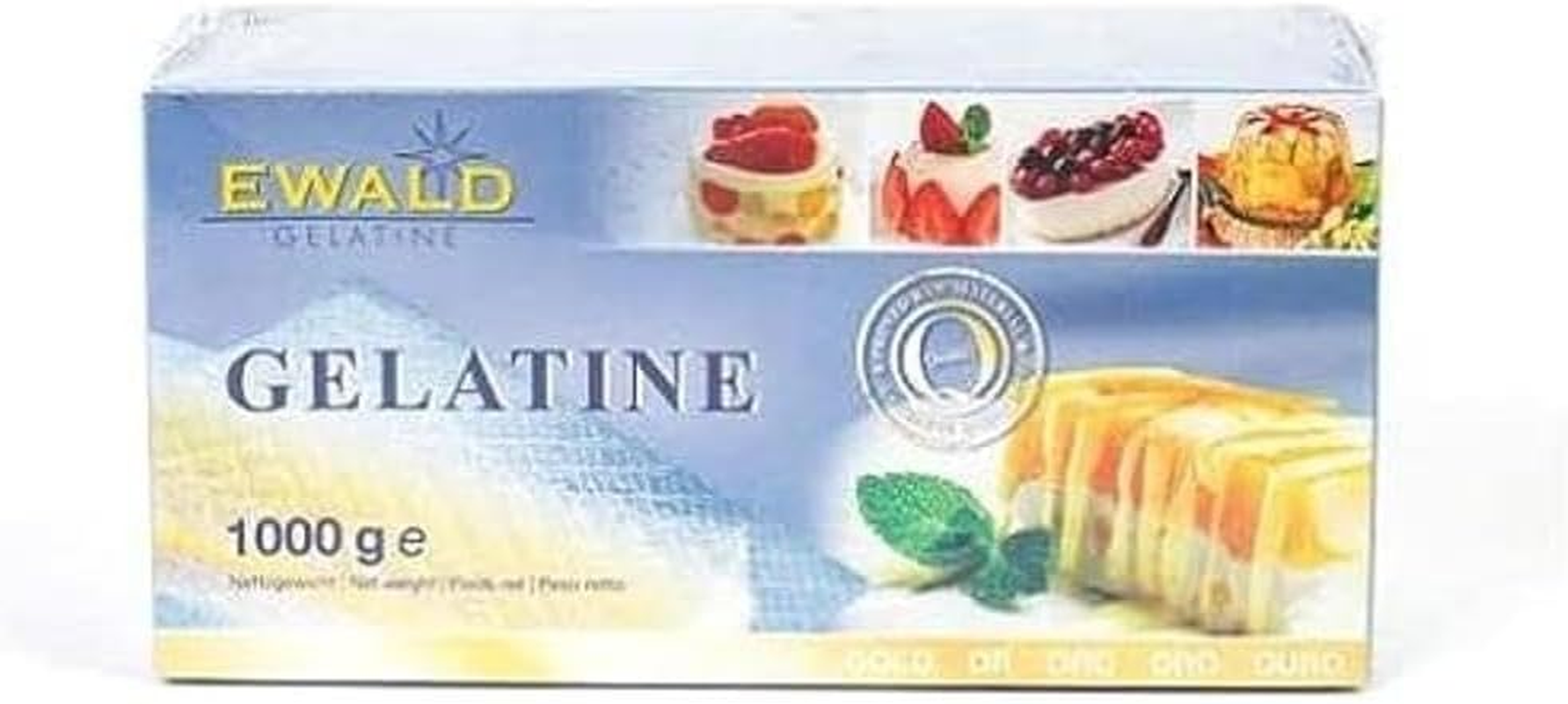 E Walde Gelatine Sheets Gold, 1 Kg (500 Sheets)