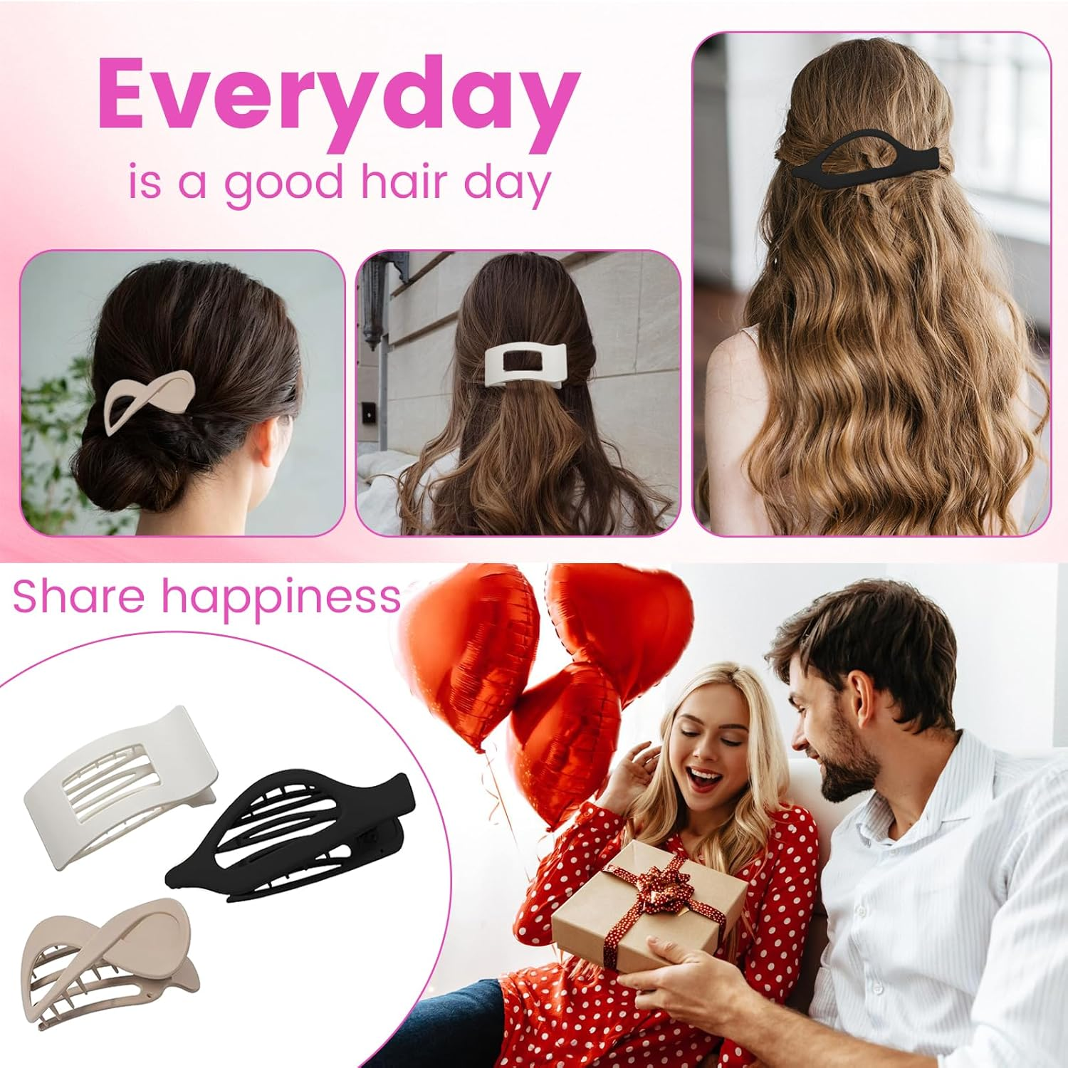 FOLAI Set of 12 Small Hair Clips Hair Clips Hair Accessories for Women image number 3