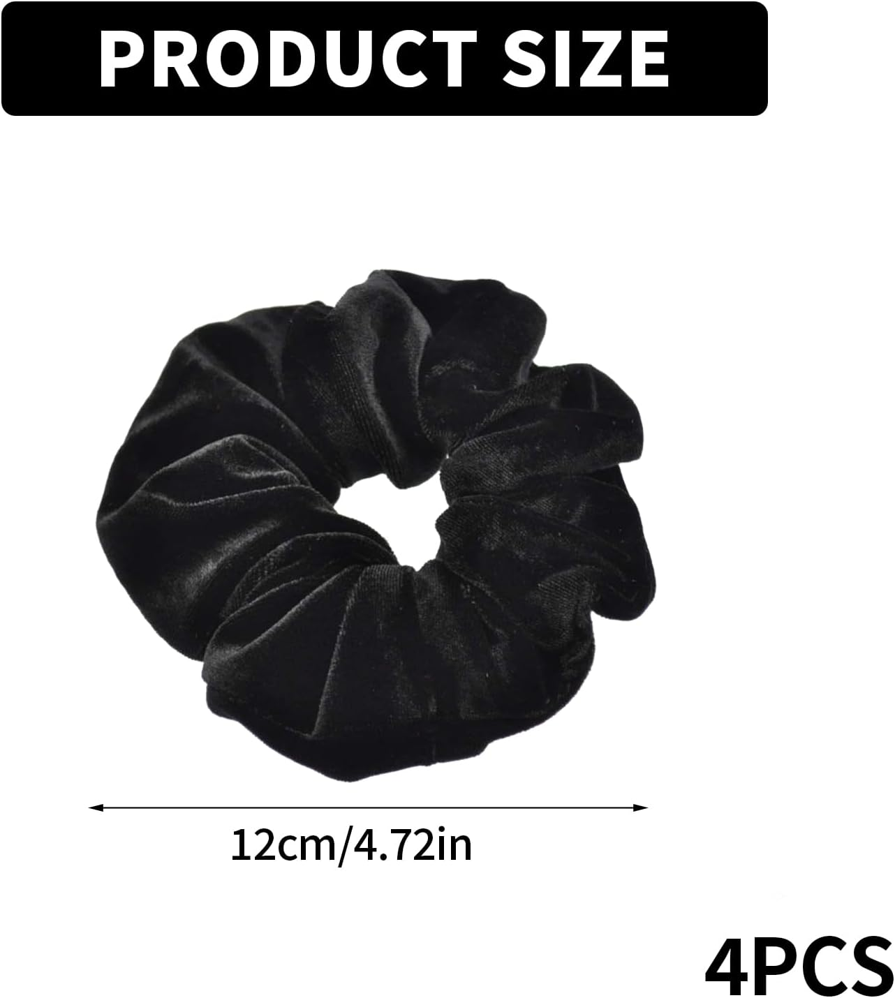 Pack of 4 Hair Bobbles Black image number 5