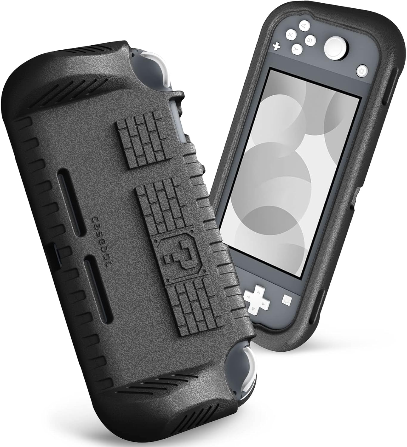 Fintie Kids Case for Nintendo Switch Lite 2019 W/2 Game Card Slots - [Ultralight] [Shockproof] Protective Cover with Ergonomic Grip, Kids Friendly Grip Case for Switch Lite Console, Black