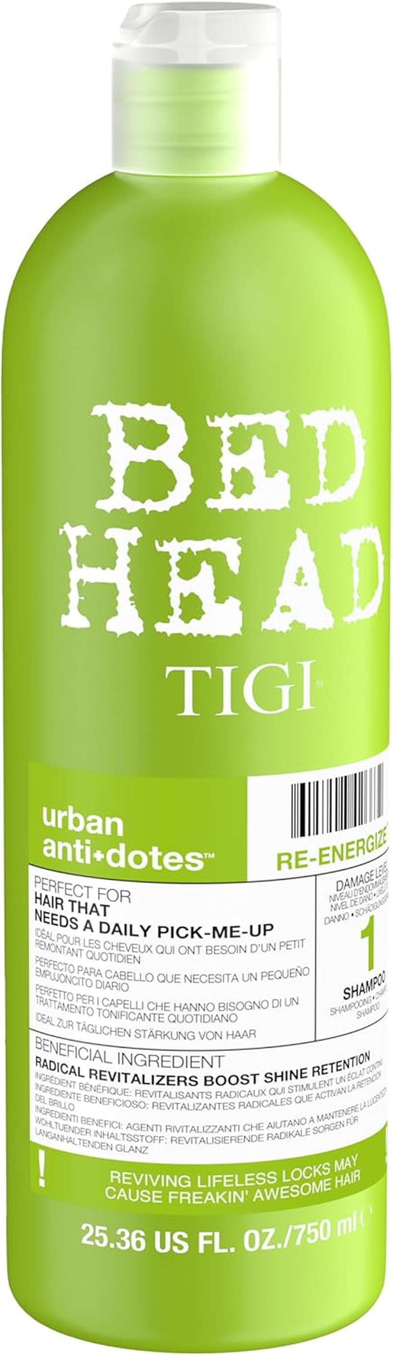 TIGI Bed Head Urban Antidotes Urban Antidotes 1 Re-Energize Shampooing 750Ml image number 5