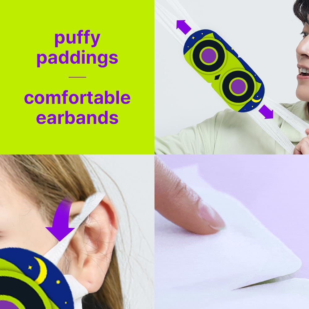 Oowl Mighty Steam Eye Mask for Dry Eyes, Self Heating Eye Compression for Stress Relief, Disposable Eye Mask for Relaxation, Travel Home Office Gifts, 12 Packs, Unscented image number 4