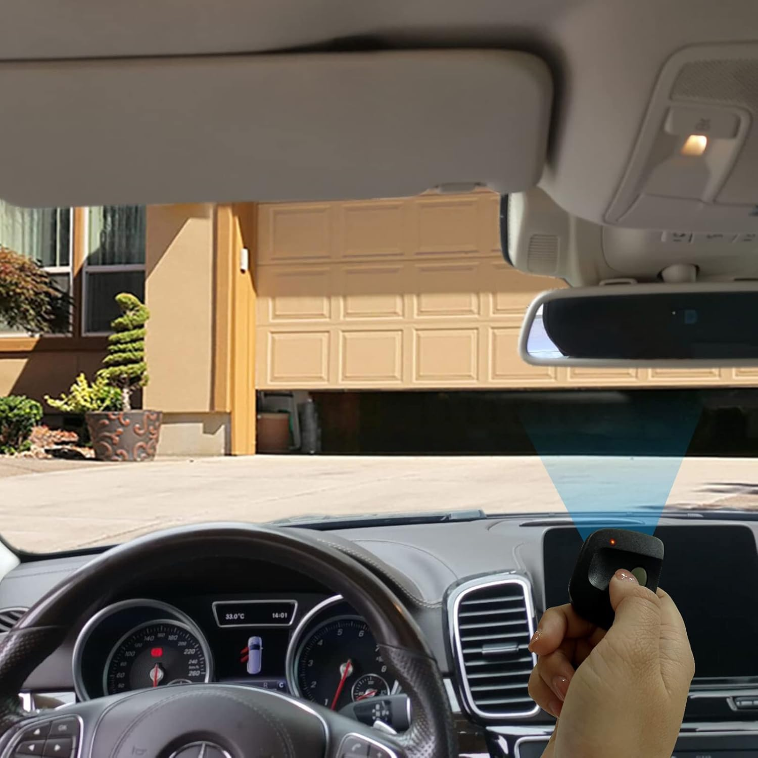 QSDIYRF Gate/Garage Door Remote Compatible with Digi-Code DC-5010 DC-5030 DC-5040 DC-5060 DC-5070, Garage Remote Work for Multi-Code 3089 300Mhz 10 Dip Switches Mini Transmitter (1 Channel, 1 Pack) image number 1