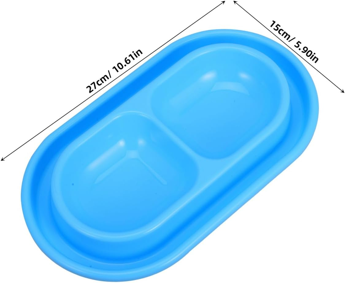 Kisangel -Ant Cat Bowl Cat Food Bowl Pet Food Bowl Cat Water Fountain Cat Water Bowl Small Flat Pet Dish Ant Away Cat Bowls Food Water Bowls Dish Away Dog Bowls Kitten Dish Pp Blue image number 5