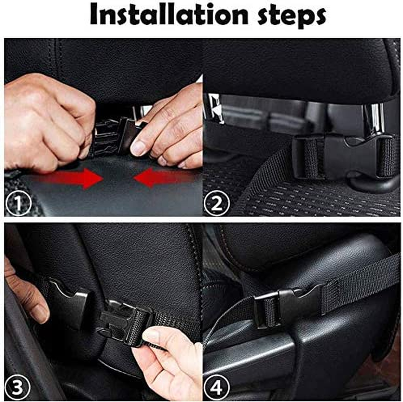 2 PCS Car Seat Back Organiser Tidy Organizer Travel Kid Storage Bag Pocket Cup Holder image number 3