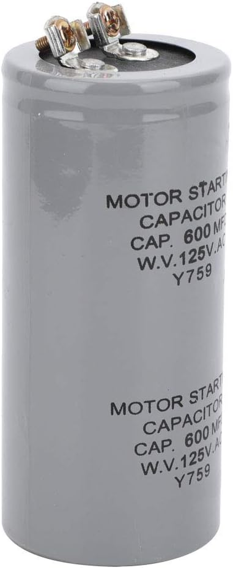 Capacitor, Capacitor CD60 600MFD 125VAC Motor Started Capacitor 43X102Mm, CD60 Motor Start Capacitor 600MFD AC Starting Capacitor image number 1