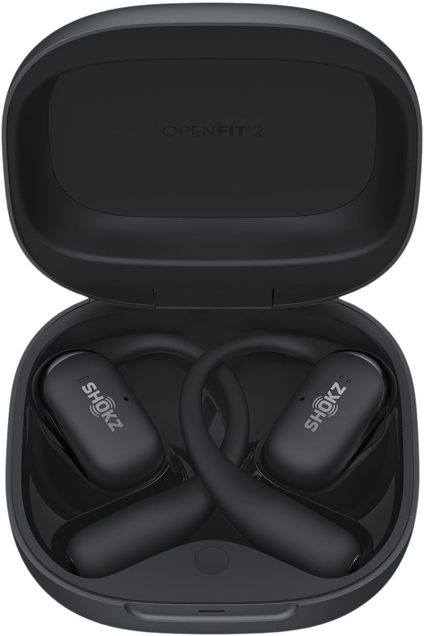 SHOKZ Openfit 2 plus True Wireless Headphones Black image number 1