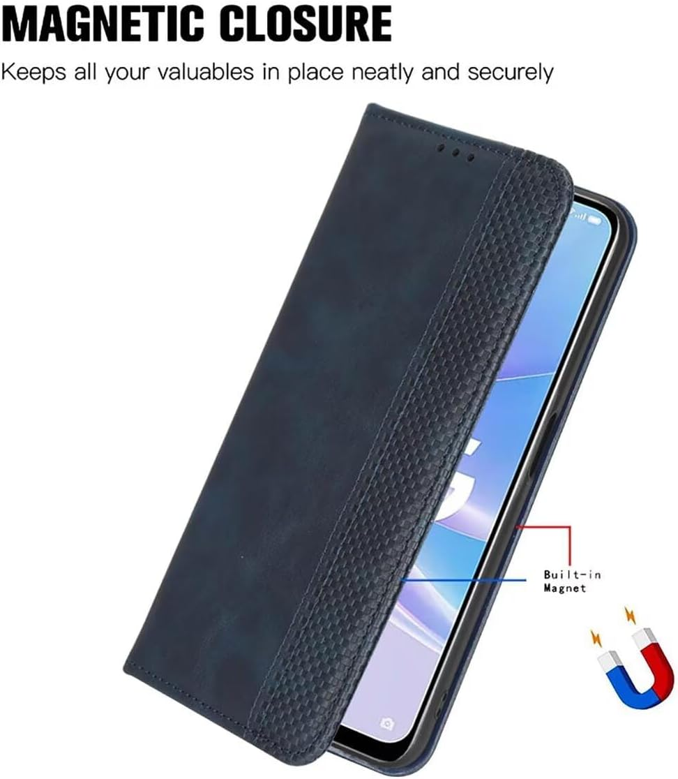UPLAI Wallet Case for Samsung Galaxy Z Flip7, Slim Shockproof Leather Mobile Phone Case with Stand Function, Folio Magnetic Closure Protective Case, Stylish Cover, Black image number 6
