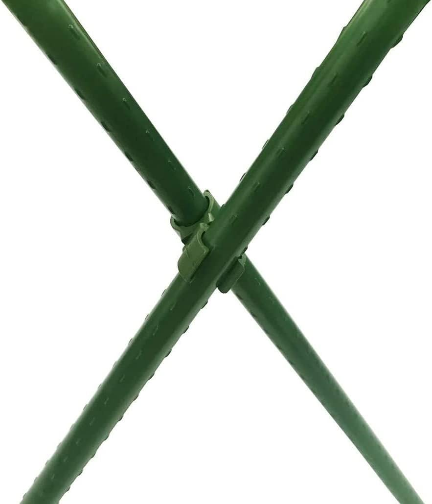 50X Plant Trellis Cane Connector, Climbing Rattan Stent Accessories Plant Connector Stake Clip for Garden Orchard Tomato Cage 11Mm (7/16 Inch) image number 3