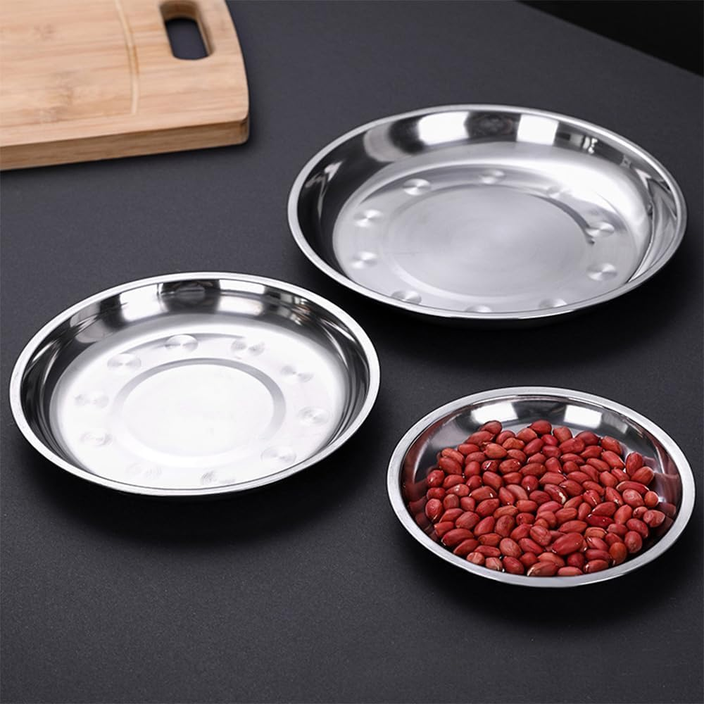 12Pcs Stainless Steel Sauce Dishes round Seasoning Bowls Dipping Bowl Mini Appetizer Plates, Saucers Dishes Sushi Cups image number 4