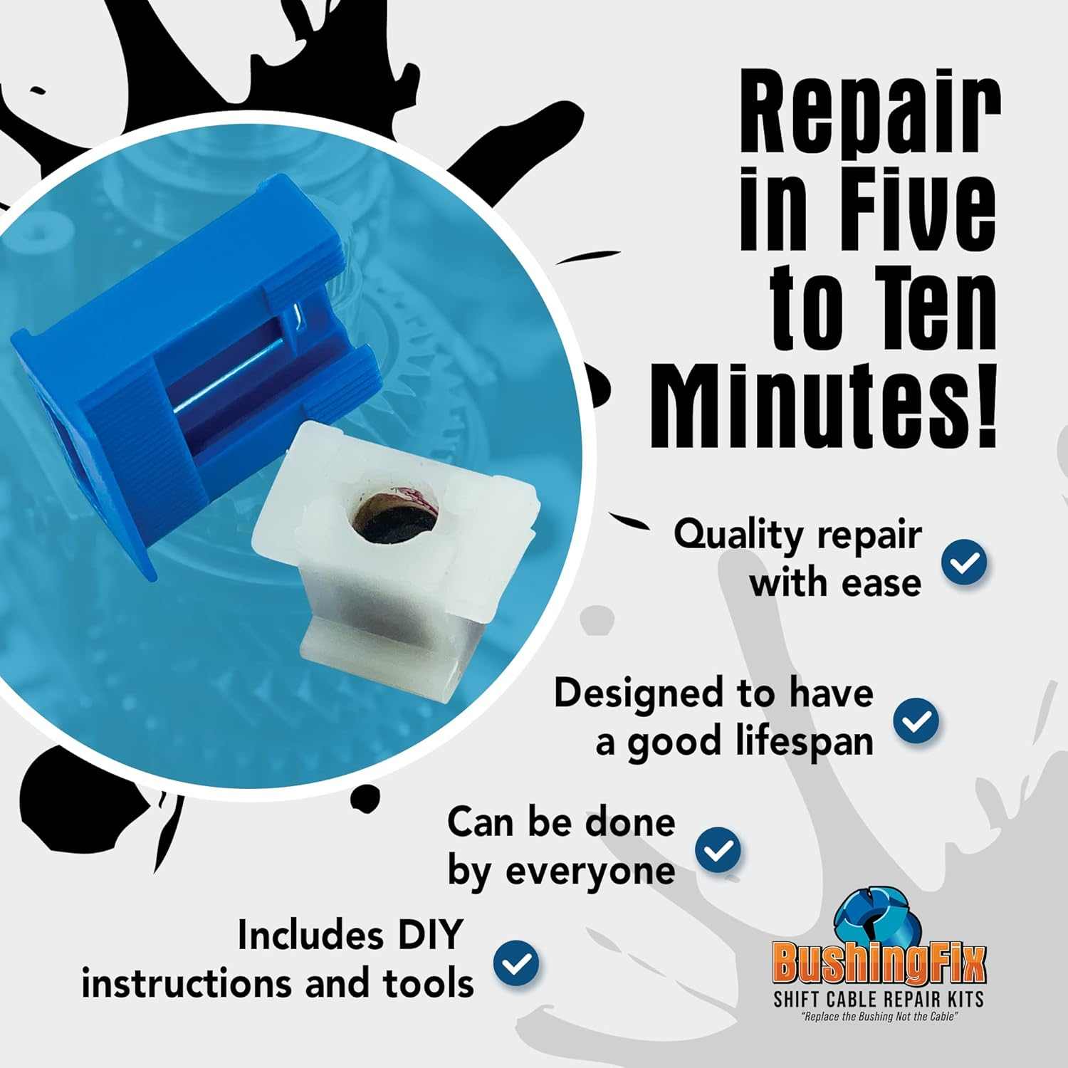 Bushing Fix F2KIT1 - Transmission Shift Cable Bushing Repair image number 2