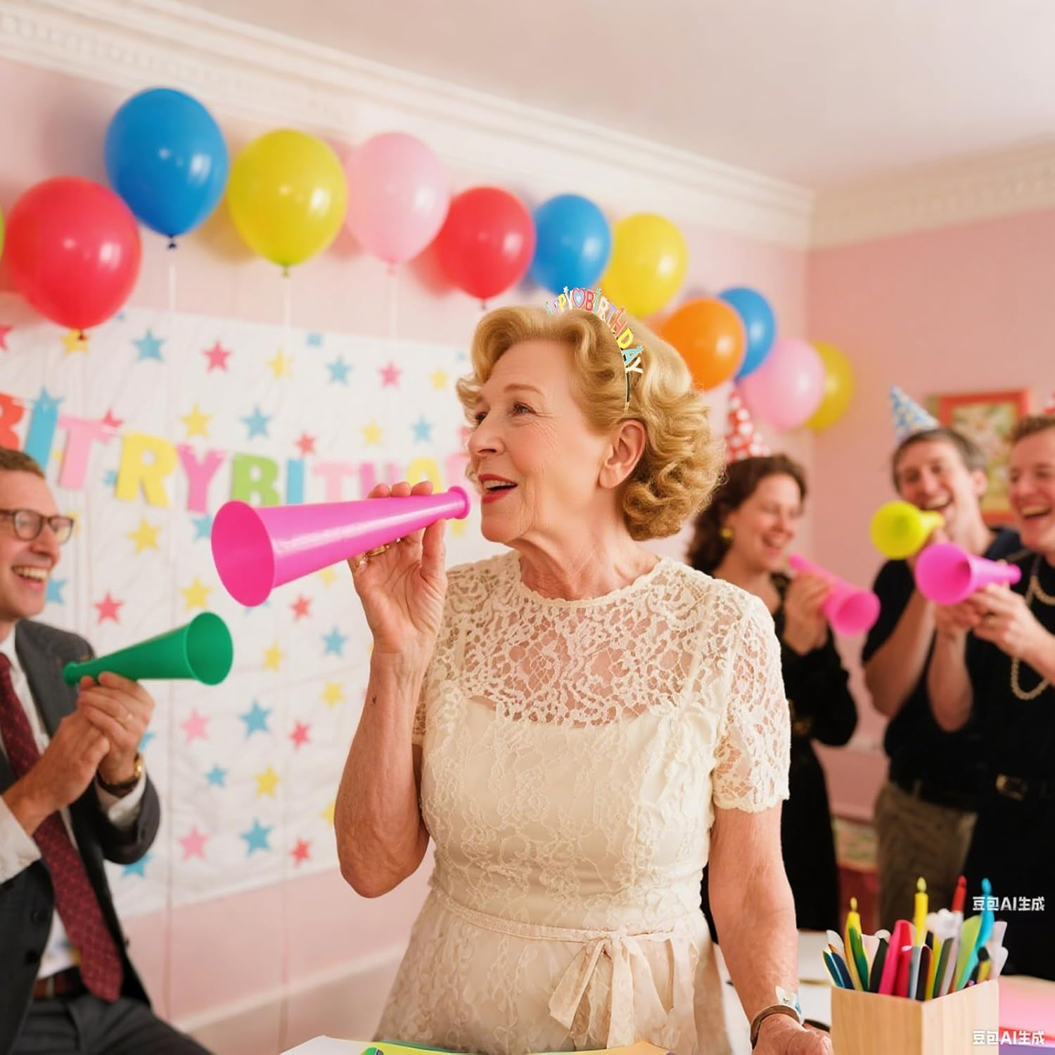 Srotmirw Hair Rings for Women, 1 Piece Birthday Headband for Girls, Hair Accessories image number 5