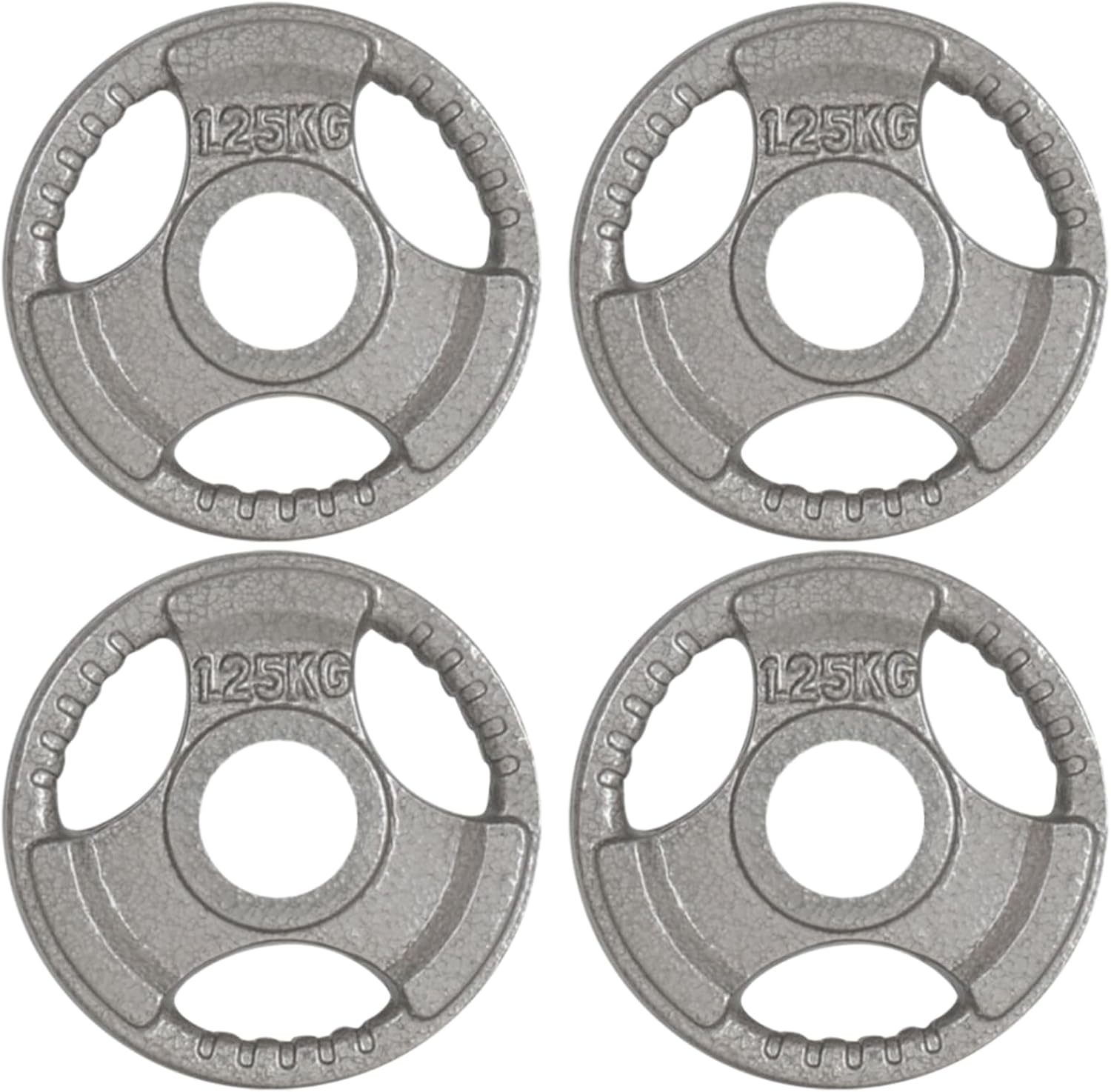 Cast Iron Olympic Weight Plates for Adjustable Olympic Dumbbell and Barbell - Premium Quality Hammertone Strength Training Plates for Body Building, Weightlifting, WOD, MMA, Crossfit, Fitness & Sports - 1.25Kg to 20Kg