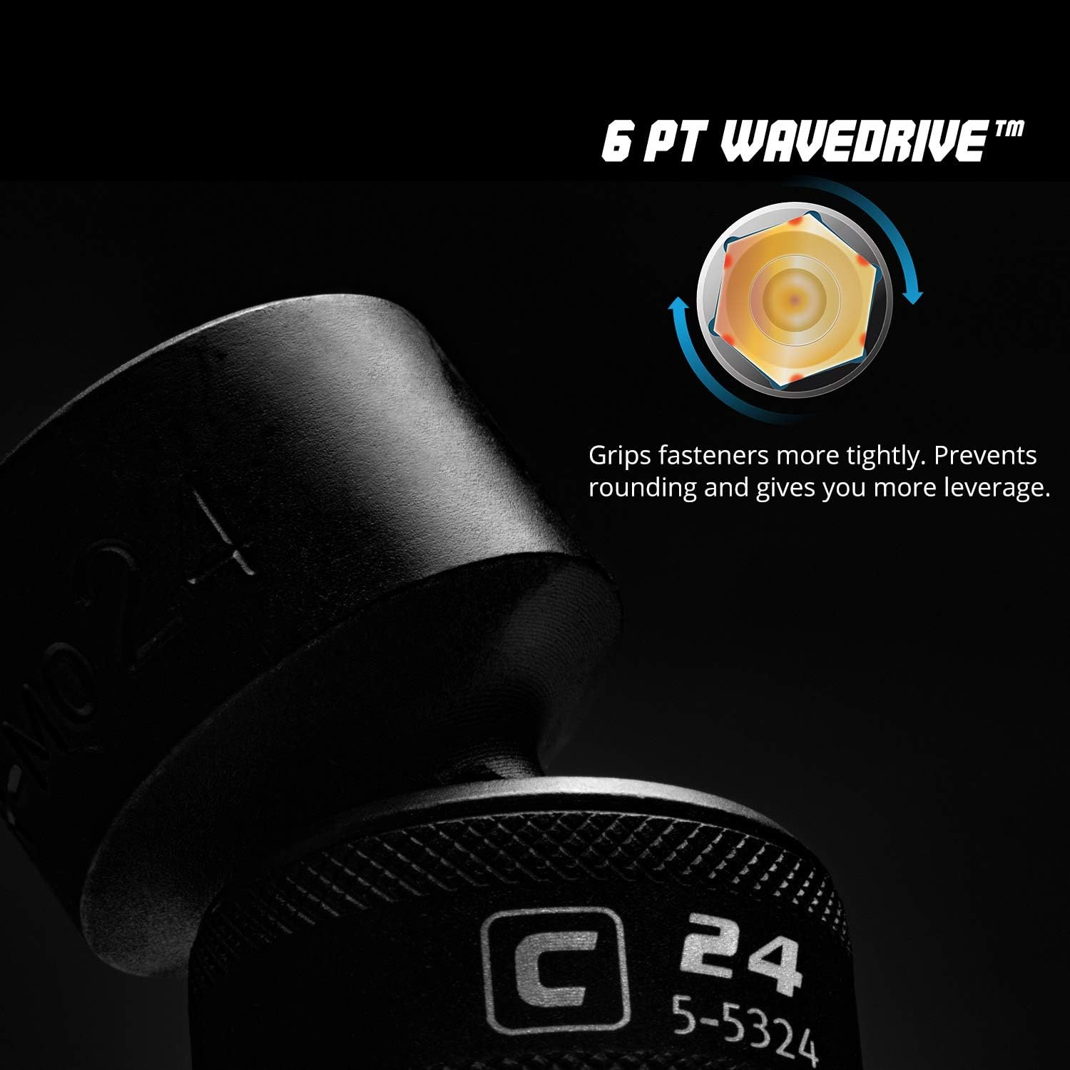 Capri Tools 5-33403/8 in Drive Universal Impact Socket Set, 8-19 Mm Metric, 12-Piece image number 6