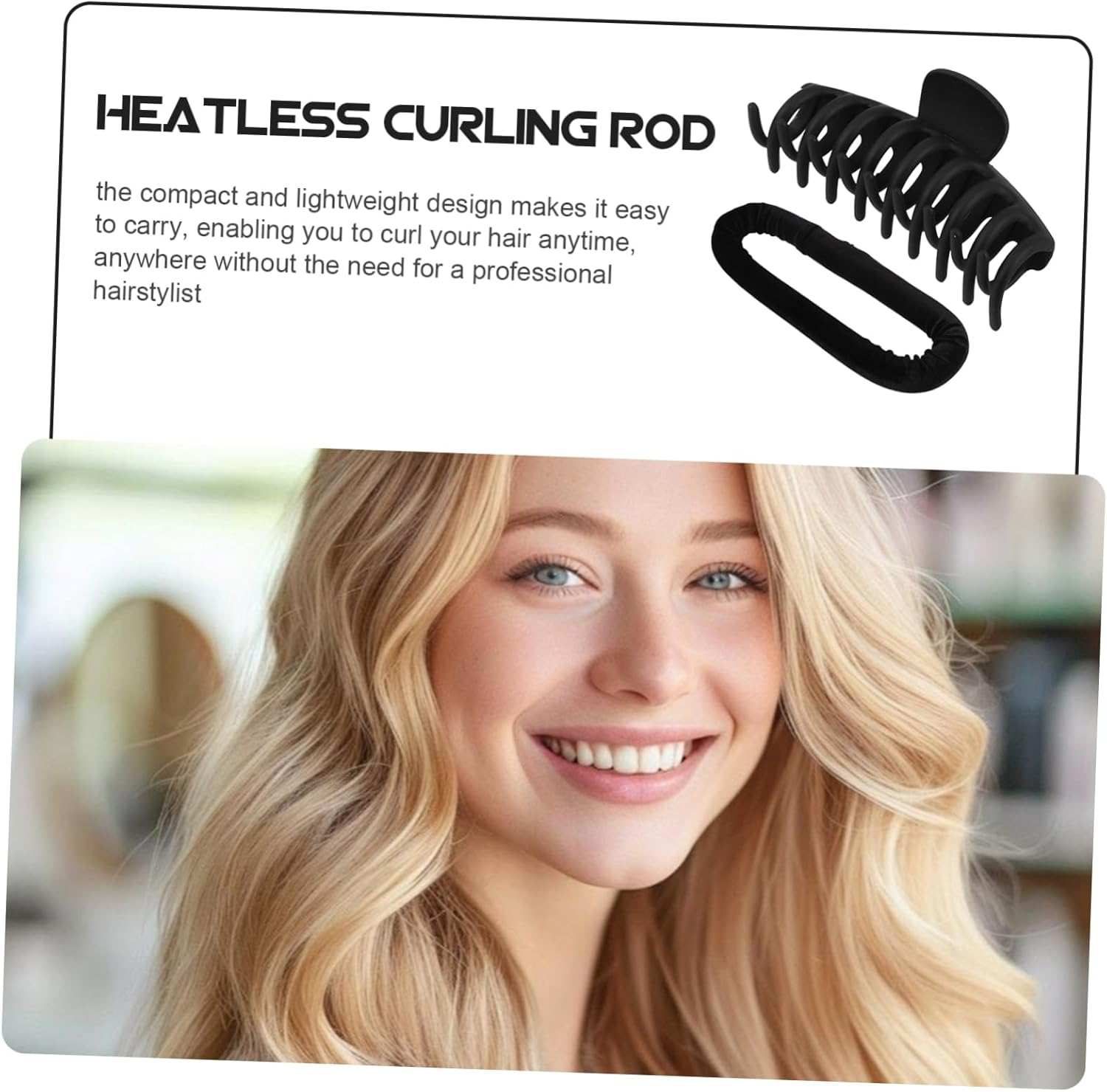 Ipetboom Cushioning Foam Curler Heatless Curl Heatless Curler Sponge Clip Rollers image number 5