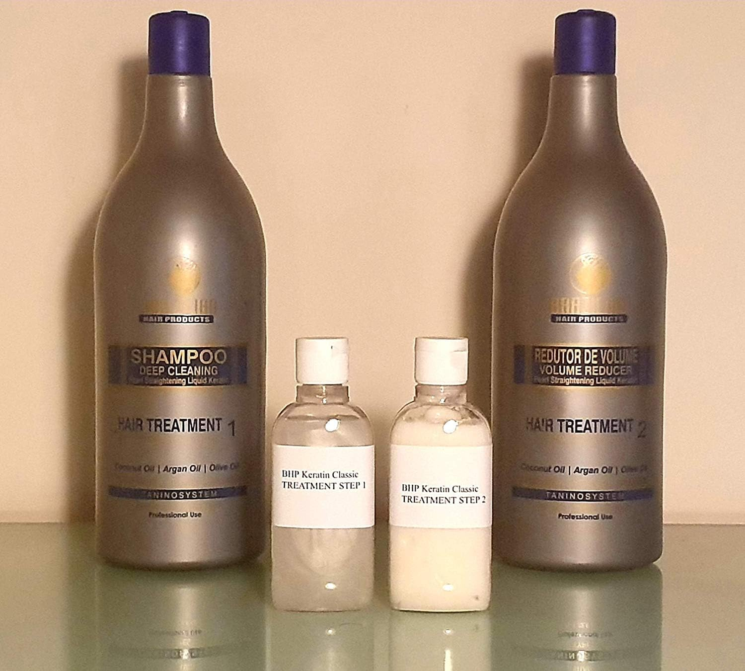 BHP Classic Keratin Hair Treatment - Multi Size (2 X 100ML Shampoo and Keratin)