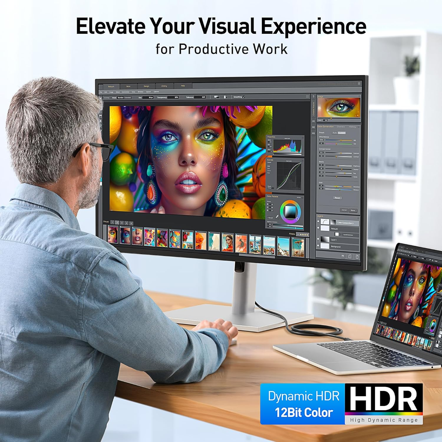 Cable Matters Unidirectional USB C to HDMI 2.1 Cable - 1.8M, Supports 4K 240Hz, 8K 60Hz, HDR - Thunderbolt 4 to HDMI Cable - Usb4/Thunderbolt 5 Compatible with Macbook Pro, XPS - Max 4K@60Hz on Macos image number 6