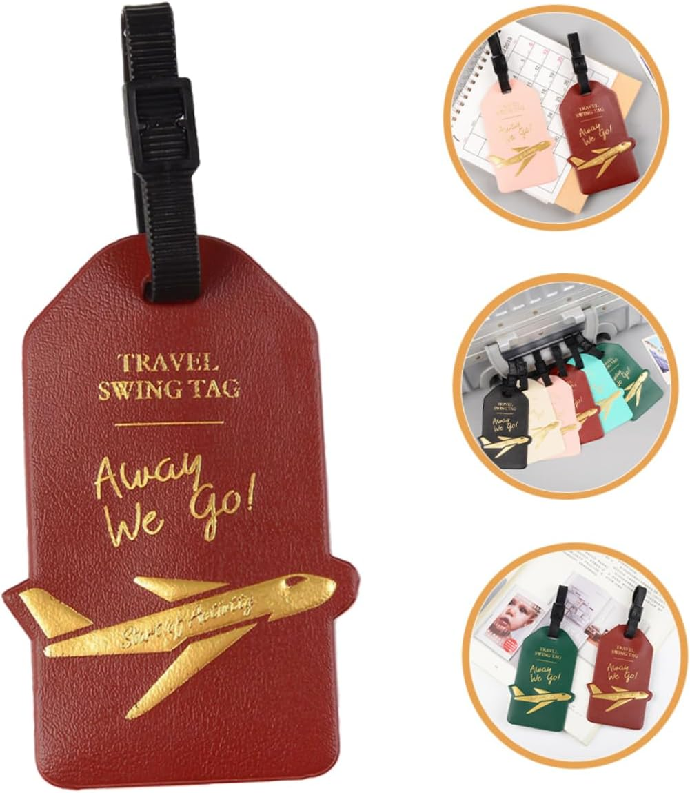 SOESFOUFU Travel Suitcase Tag Luggage Id Labels Baggage Tag for Easy Identification Random Color