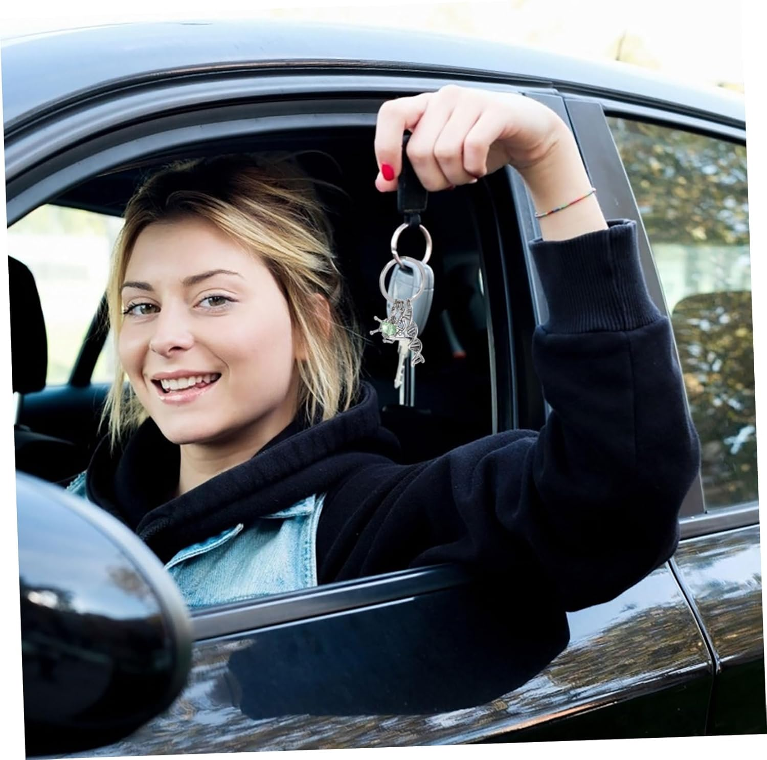 SHERCHPRY Chemical Keychain Unique Ear Jewelry Punk Ear Phone Purse Keychain Backpack Accessories Key Chain Charm Locket Colgantes Para De Mujer Phone Accessories Key Alloy image number 2