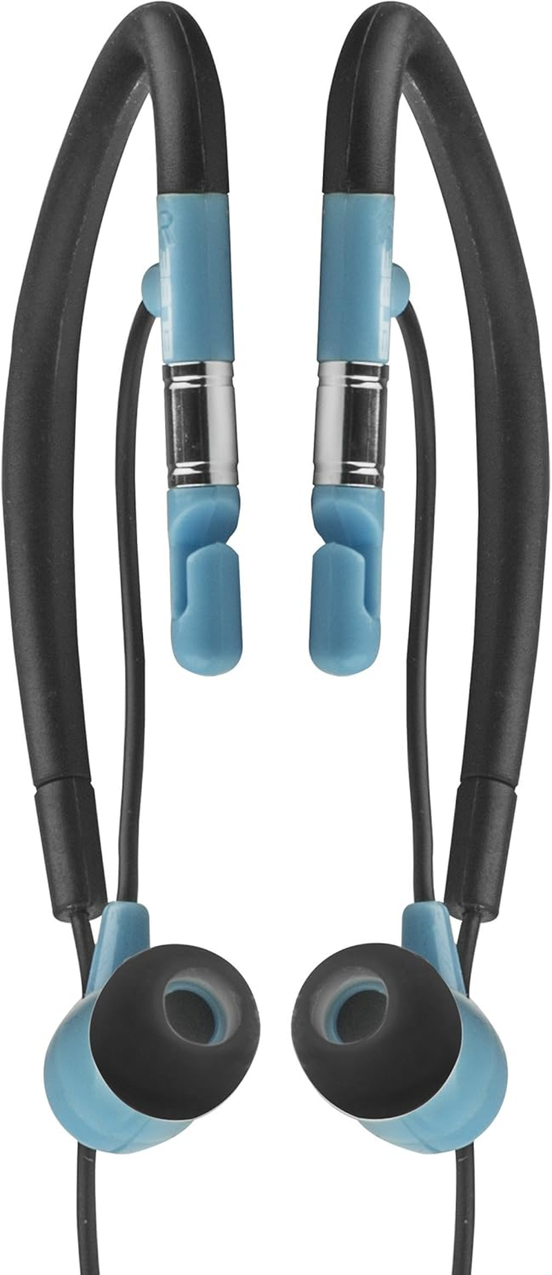 ELBE AU-009-DEP &ndash; Water Resistant Sports In-Ear Headphones &ndash; Black and Blue image number 3