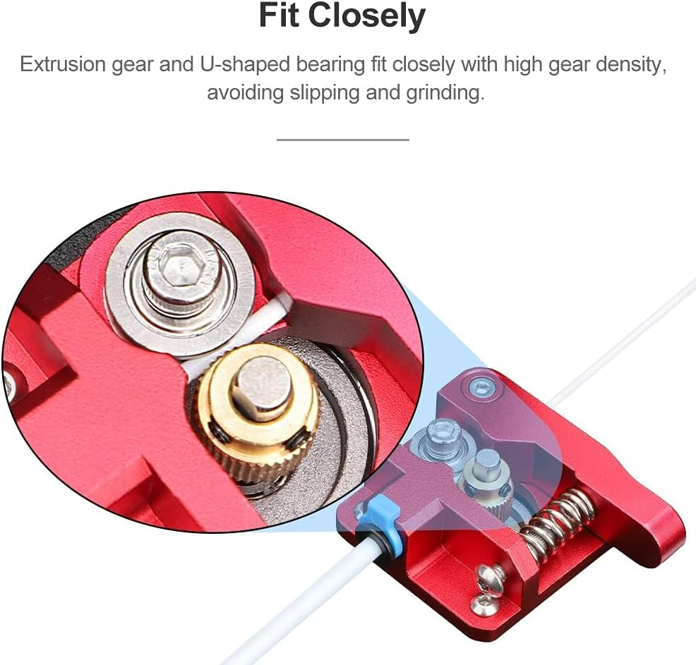 Evervanz 3D Printer Extruder, Upgraded Aluminum Drive Feed Extruders Accessories for 3D Printer 1.75Mm Filament Works with Creality CR-10 Series, Ender 5 Series, Ender 3 Series G_16