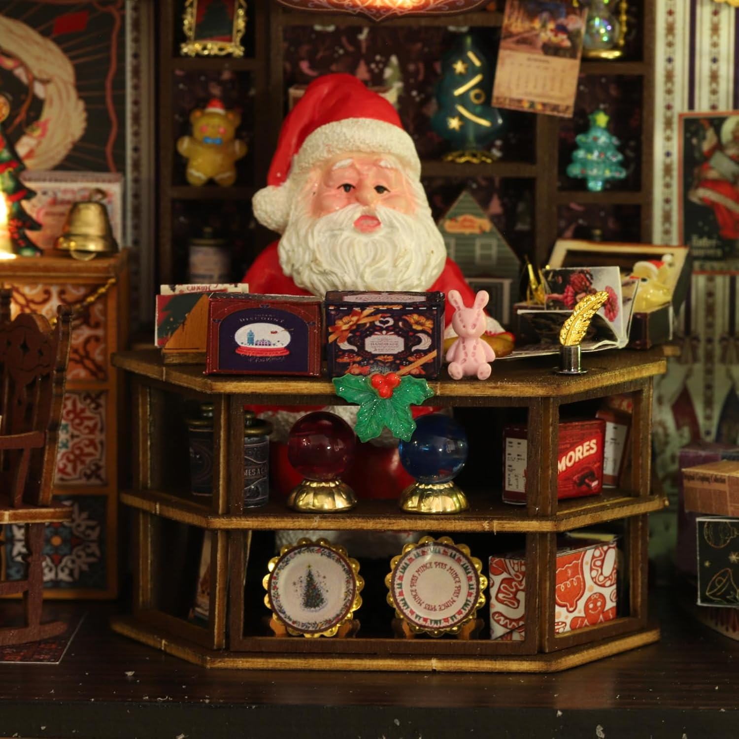 CUTEROOM DIY Miniature Dollhouse Kit,3D Wooden Doll House & Music Box,1:24 Scale DIY House Kit,Best Gift (Christmas) (Cottage) image number 1