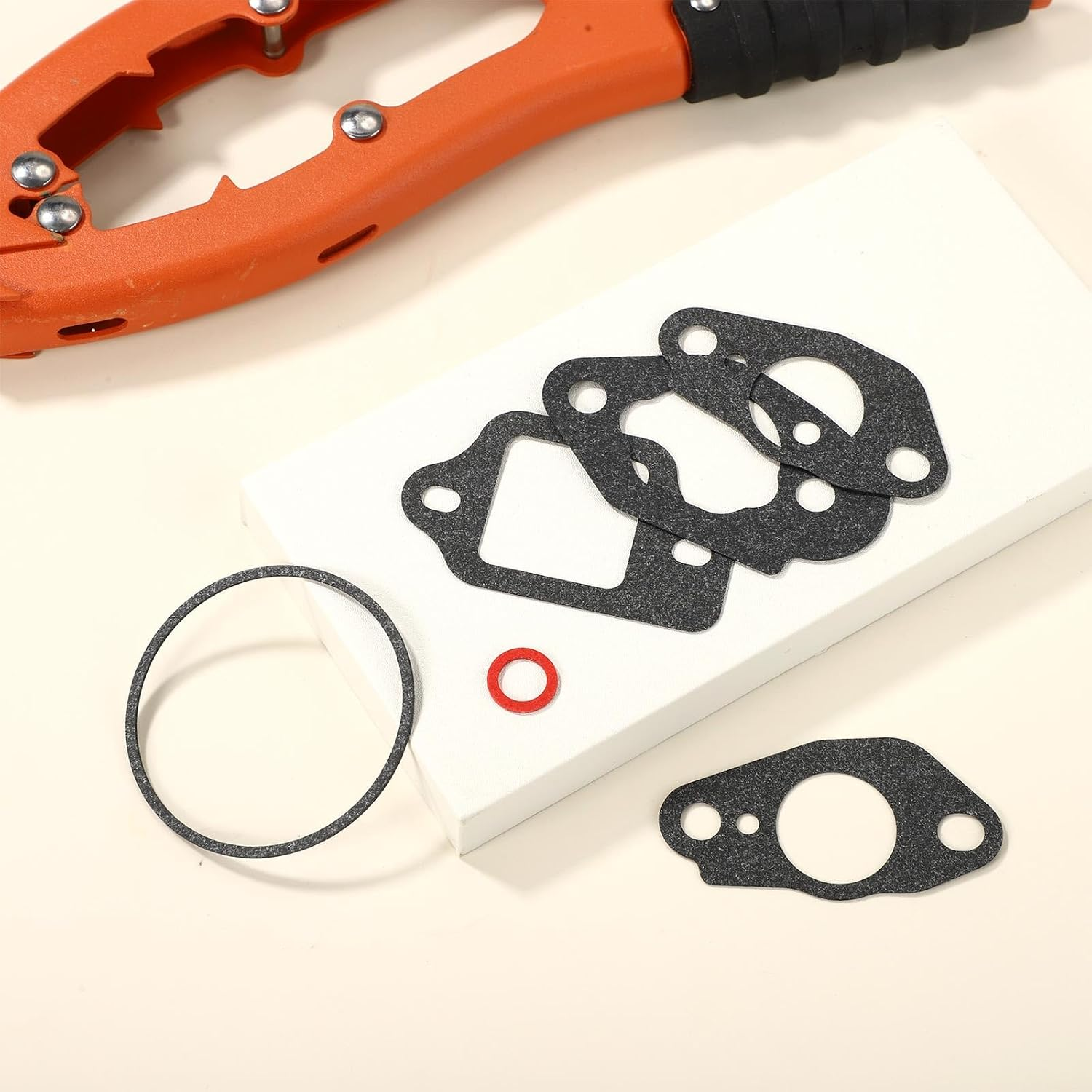 Carburetor Gasket Kit, Carburetor Bowl Gasket for GCV160/ GCV190/ GC160/ GC190/ GCV135/ G150/ G200/ G300/ G400/ GC135 Replacement 16010-883-015/16221-883-800/16212-ZL8-000 image number 5