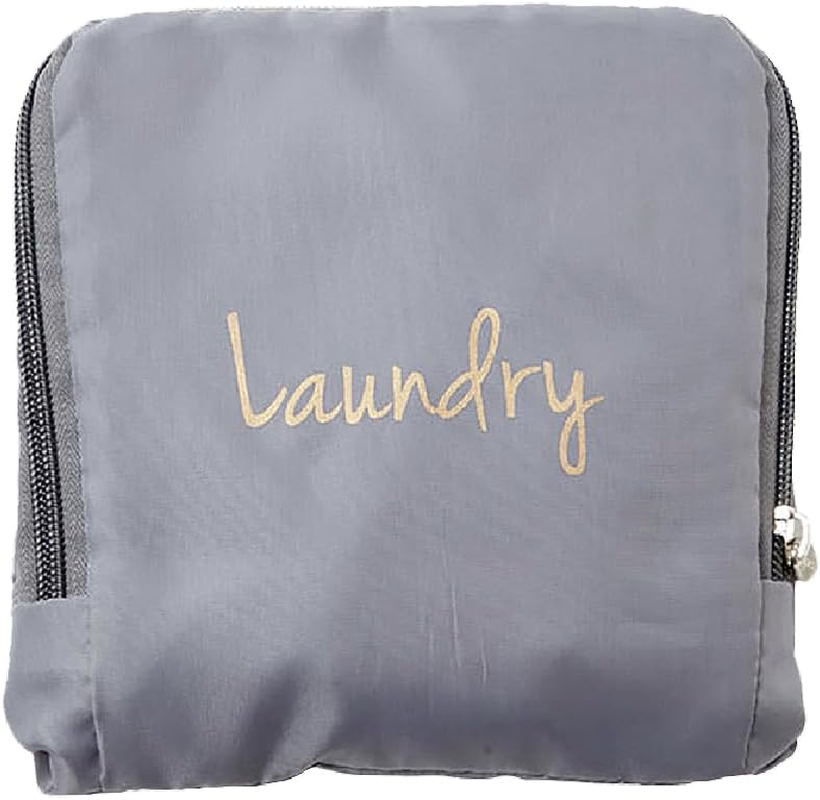 Miamica Expandable Laundry Bag, Grey/Gold image number 5