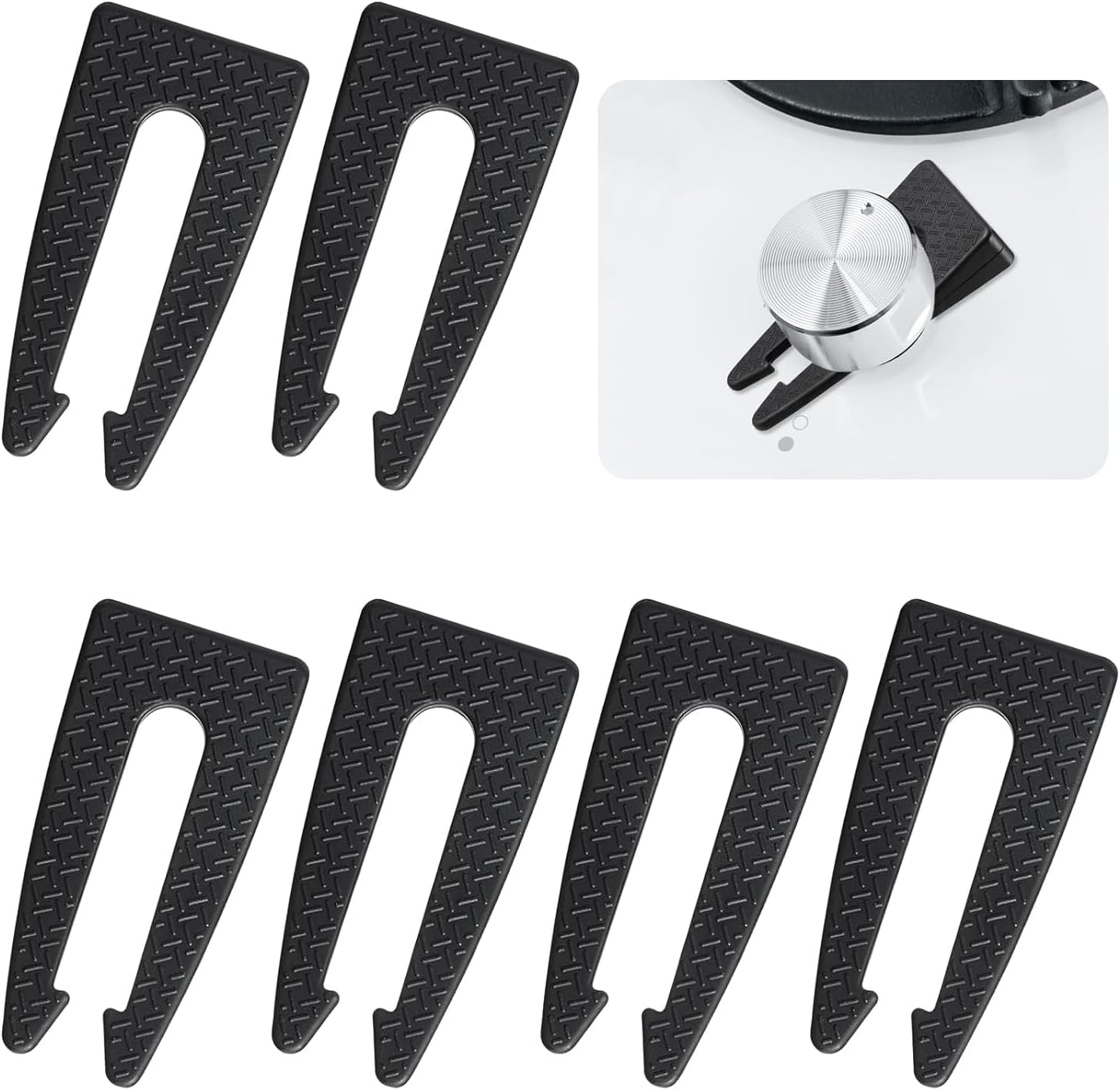 6Pcs Gas Stove Knob Lock Child Proofing Oven Knob Lock Kitchen Gas Stove Knob Lock,Gas Stove Knob Lock Baby Proof Oven Knob Safety Cover Child Proofing Stove Lock,Gas Stove Knob Lock for Child Safety