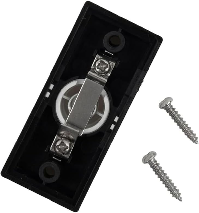 1 Pcs Plastic Push Button Doorbell Wall Mounted Door Bell Buttons for Home Replacement Garage Door Opener Switch,Sturdy Plastic, Hard Wired image number 5