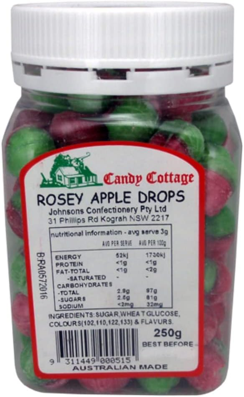 Candy Cottage Rosey Apple 250Gm Old Fashioned Lollies Sweets