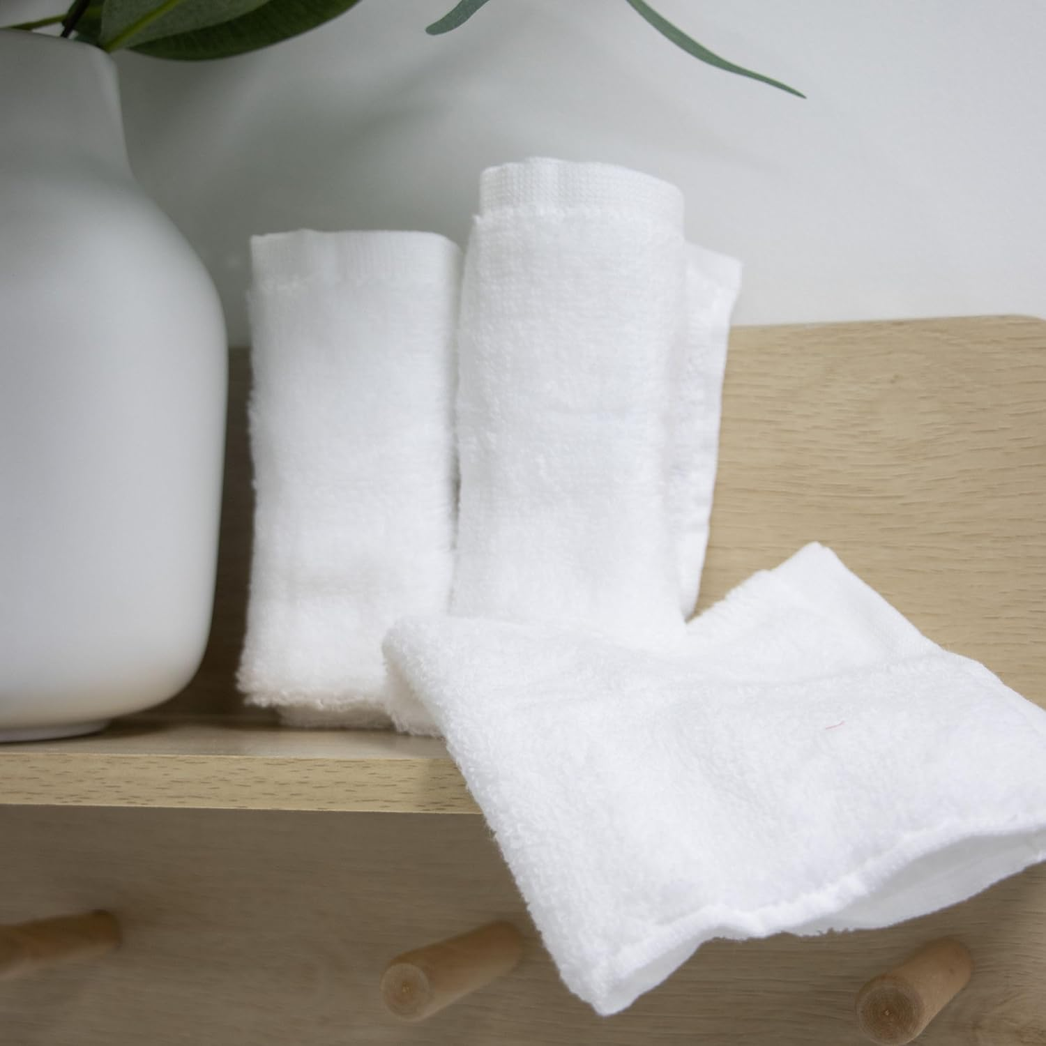 BUBBA BLUE Everyday Essentials 3 PK WASH Cloths White