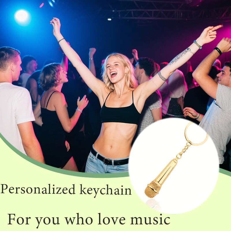 Music Lovers Gifts Singer Music Keychain Gifts Musician Singers Christmas Birthday Gifts for Teachers Students image number 1