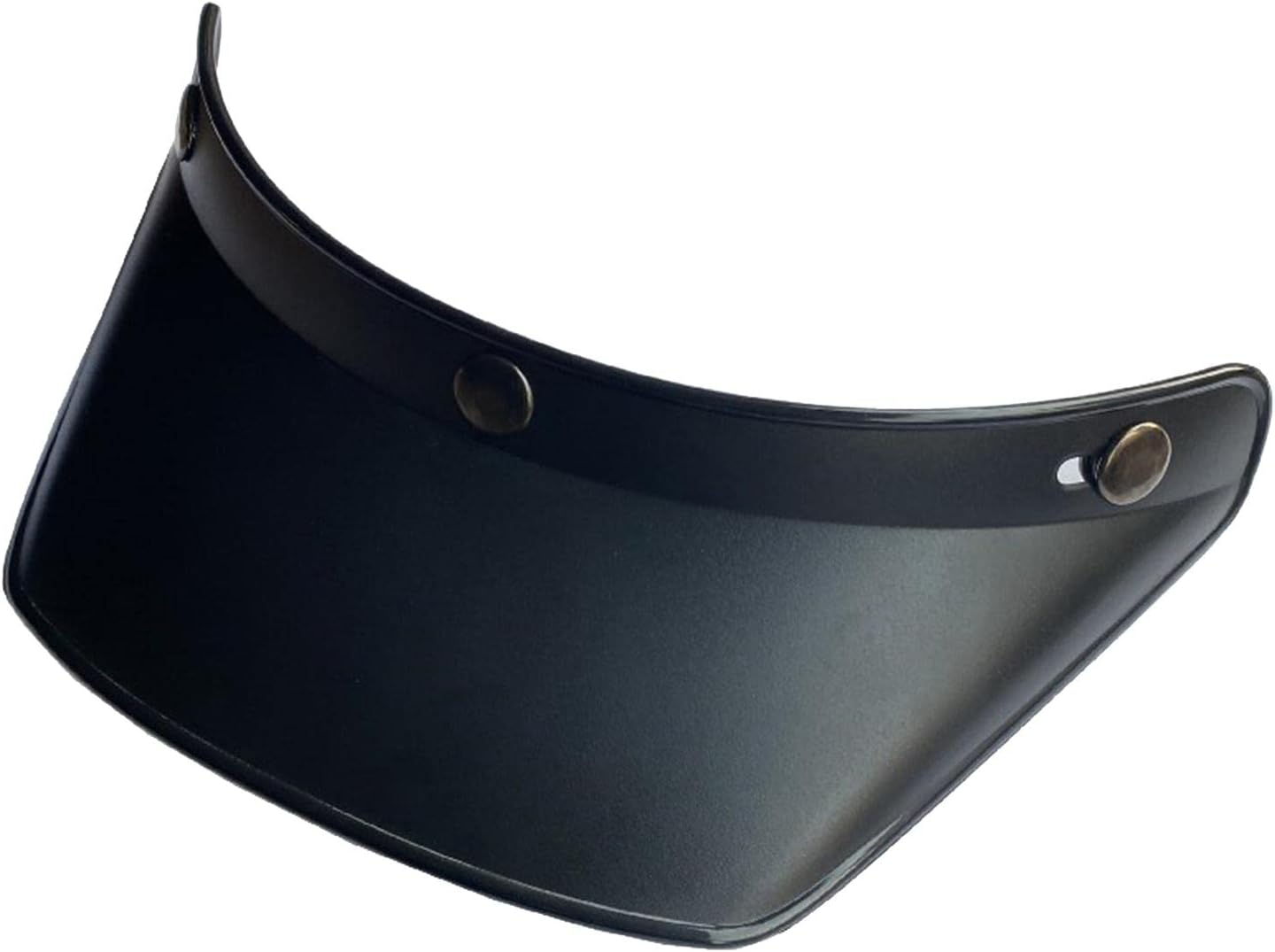 -Snap Motorcycle Helmet Visor Peak UV Open Half or Vintage,23X14.5X5.2Cm Black image number 1