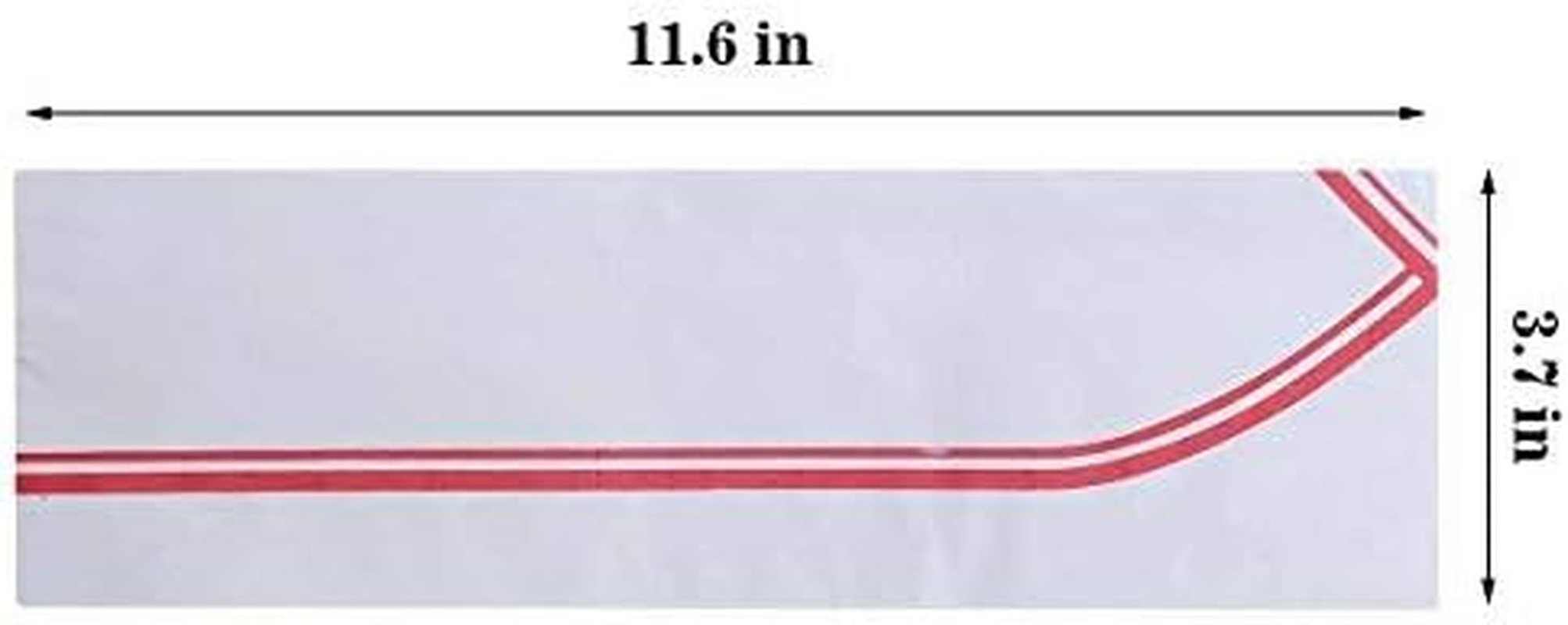 40 PCS Disposable Soda Jerk Paper Cap Chef Hat Retro Diner Food for Theme Restaurant Party with Red or Brown Strip (Red) image number 1