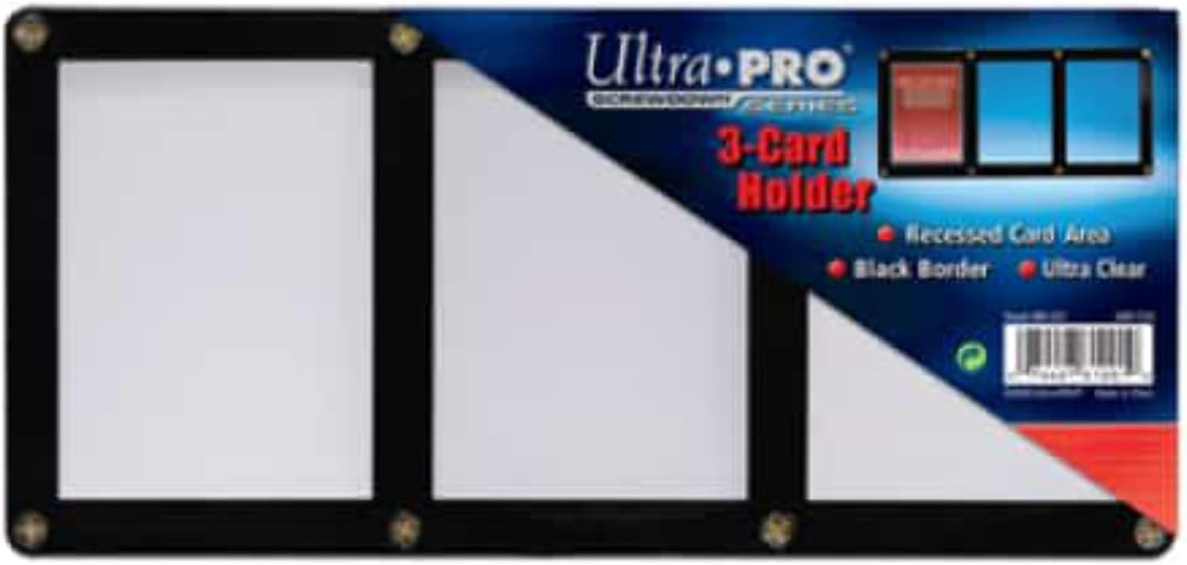 Triple Black Card Holder