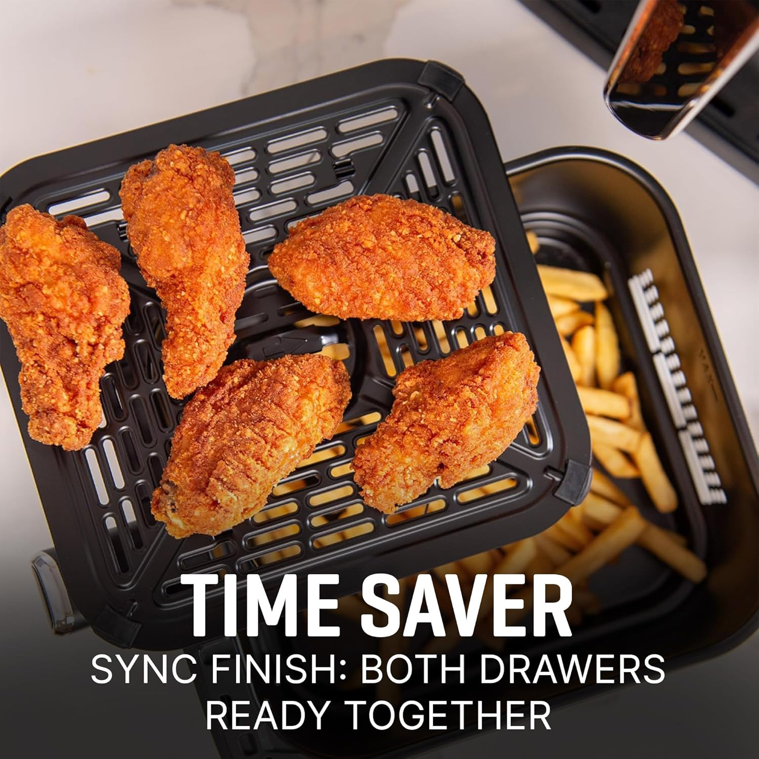 Kitchen Couture 11L Clear View Vertex Dual Draw Air Fryer