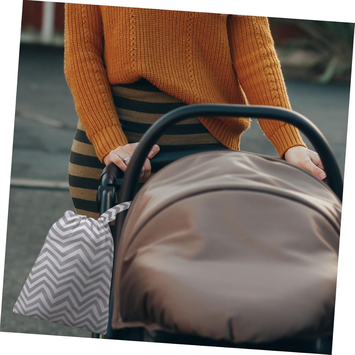 3Pcs Reusable Wet Dry Bag Diaper Bag Travel Storage Pouch Printed Diaper Pouch image number 1