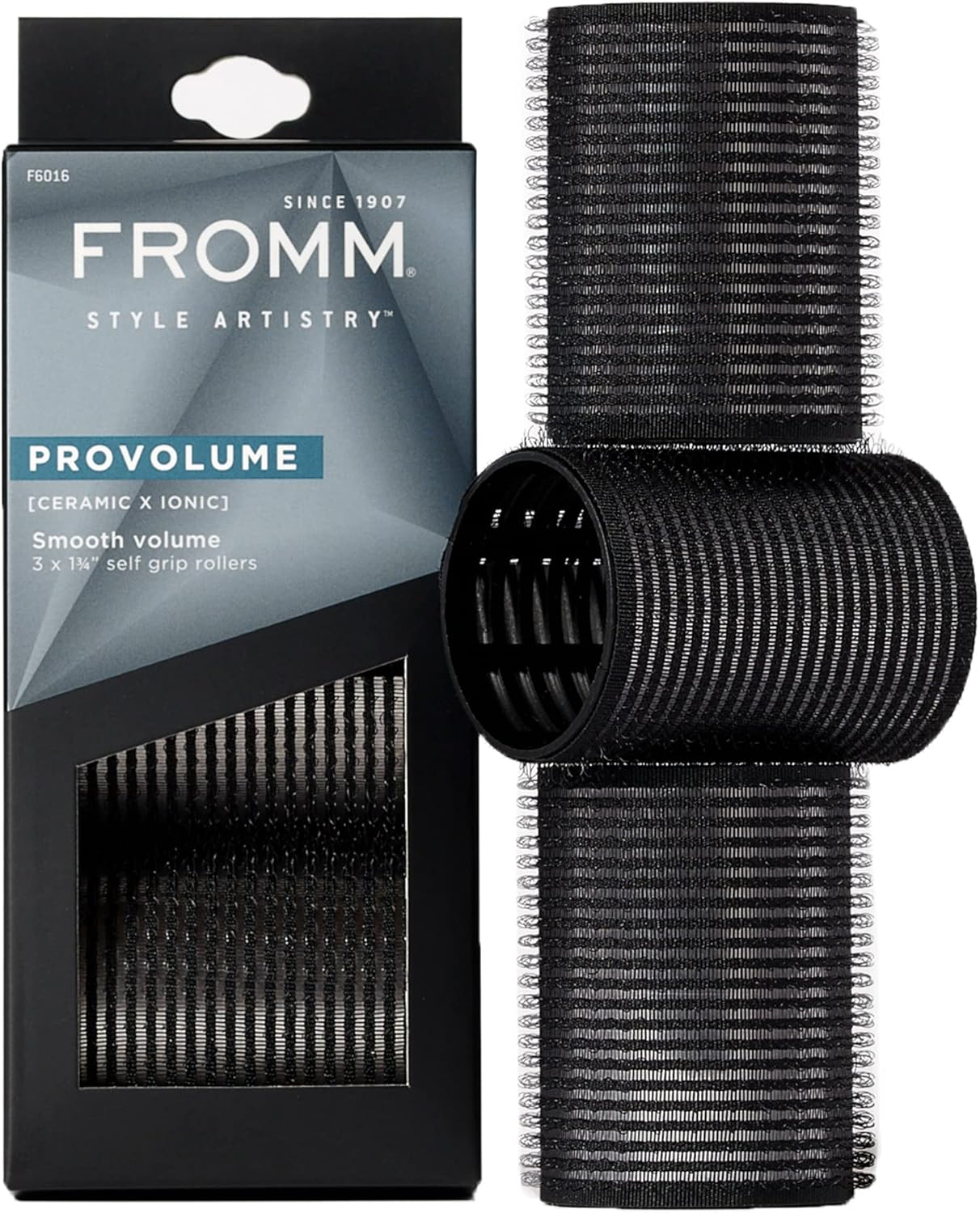Fromm Provolume 1.75" Self-Grip Ceramic Ionic Thermal Hair Rollers, 3 Count Large Salon Quality Hair Curlers for Medium and Long Hair, Blowouts, Curtain Bangs image number 1