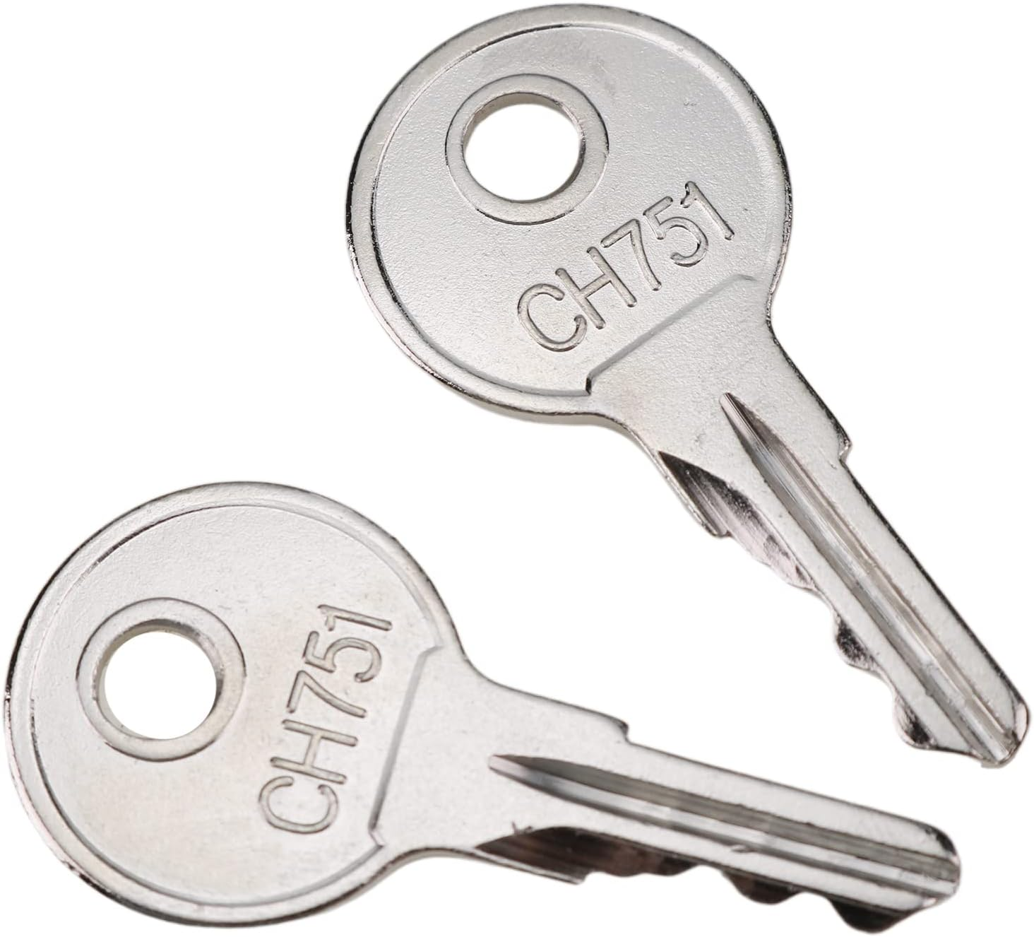 DVPARTS Universal Keys CH751 Compatible with RV Campers, Storage Lockers, Boats, Display Cases, T-Handles, Side Boxes (2)